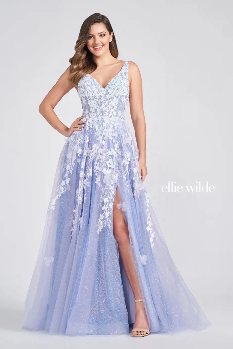 Model wearing an Ellie Wilde dress